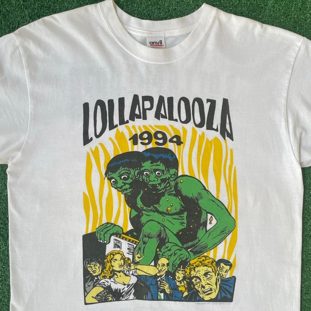 Vintage 1994 Lollapalooza T Shirt 90s Band Tee Festival Graphic Rare